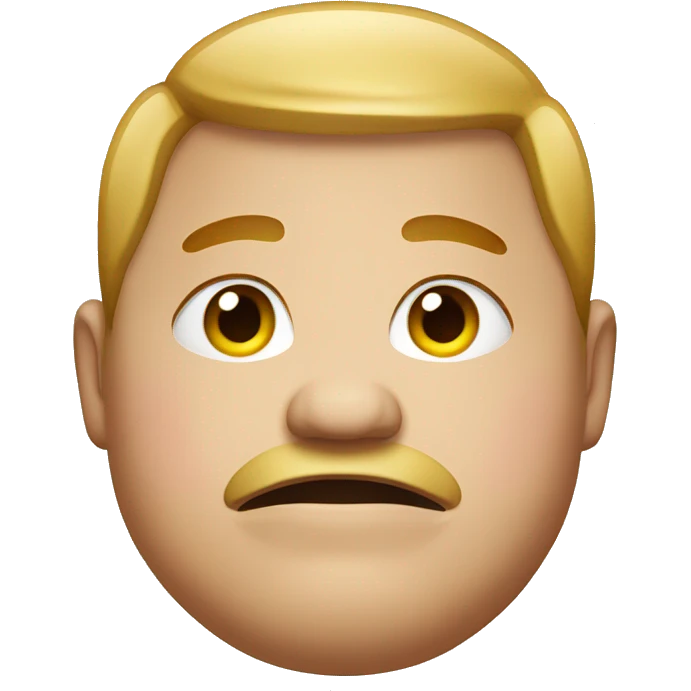 A fat person with a jawline emoji