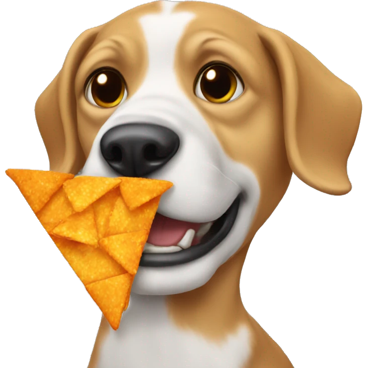 Dog eating Doritos  emoji