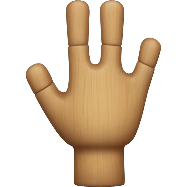 wood arm emoji