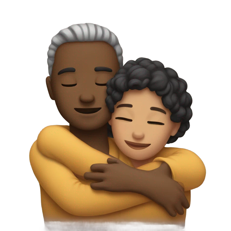 Two people cuddling emoji
