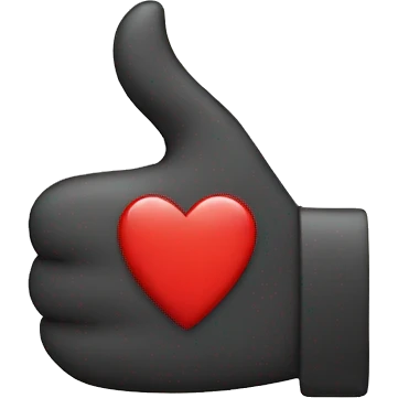 Heart with thumb up emoji