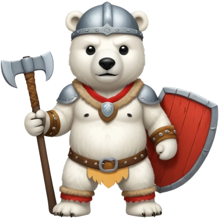 Polar Bear viking emoji