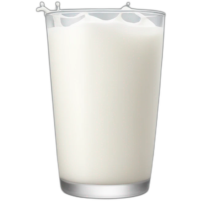 big white milk emoji
