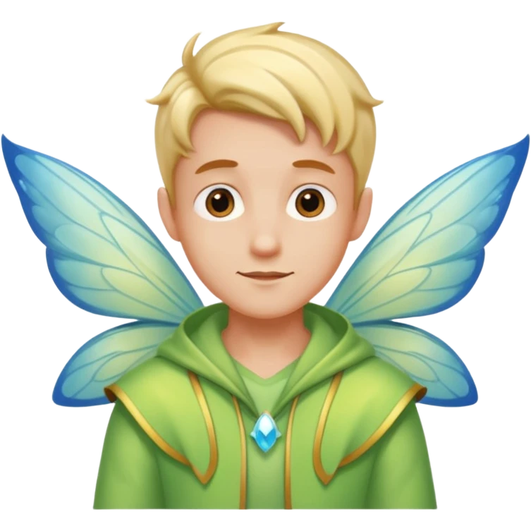 cartoon man character fairy emoji