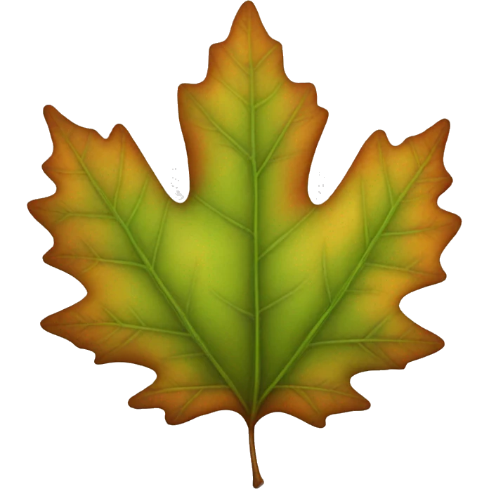 Fall leaf emoji