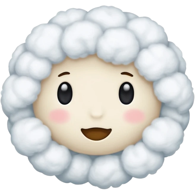 make up cotton emoji