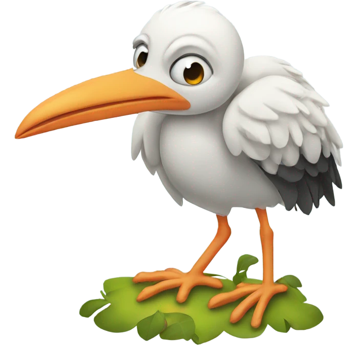 Stork emoji