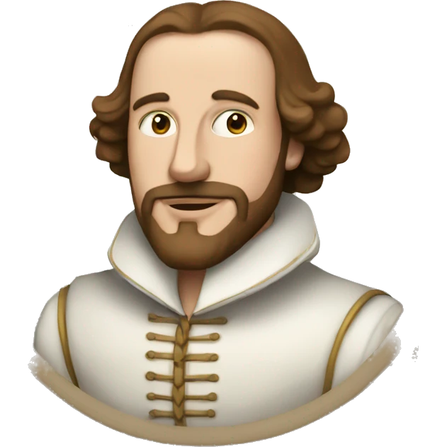 white Demetrius from shakespear emoji