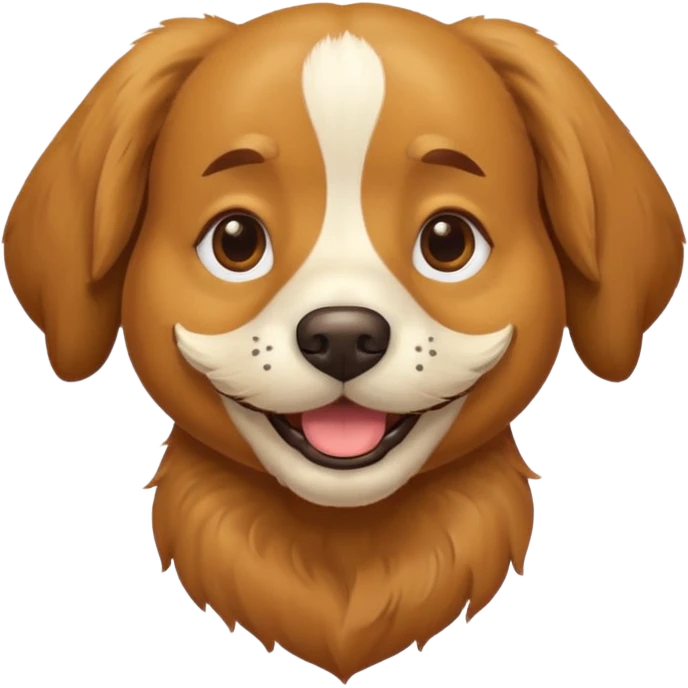  mustached dog emoji