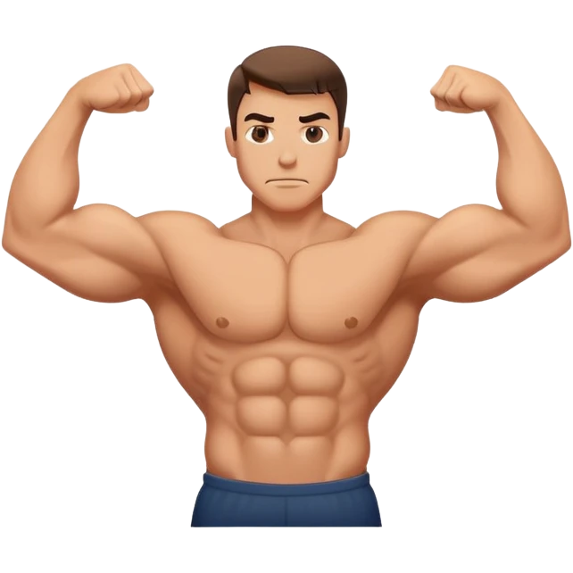 Flexing muscle  emoji