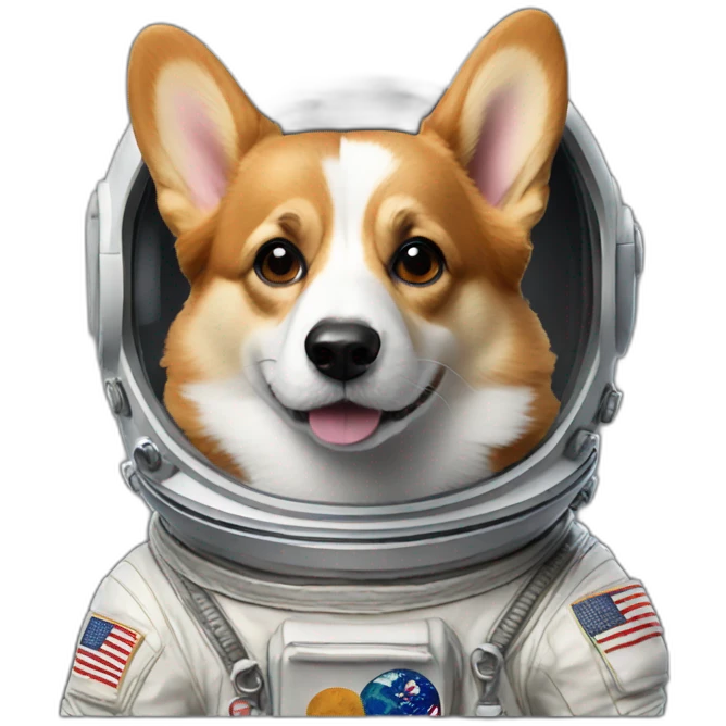 Corgi-astronaut-woof emoji
