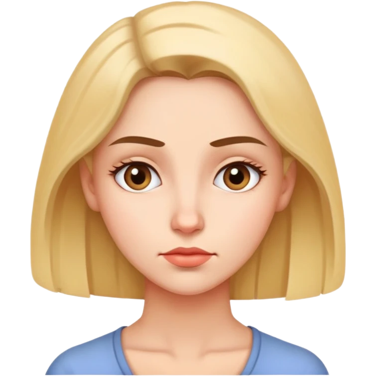 woman with thoughtful, thinking expression emoji