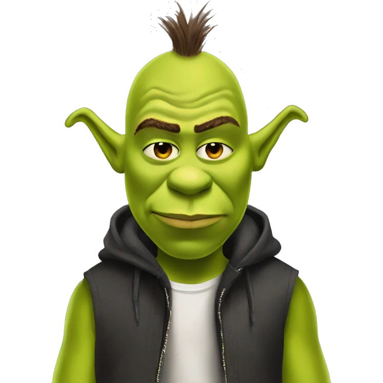 shrek wearing rick owens fit emoji
