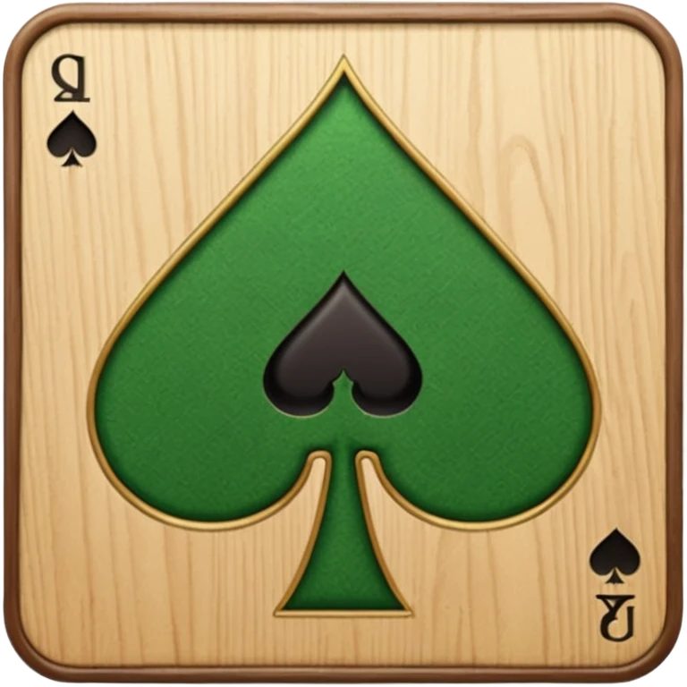 Spades card table emoji