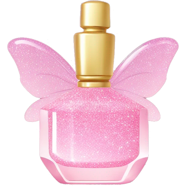 Fairy light pink perfume glitter emoji