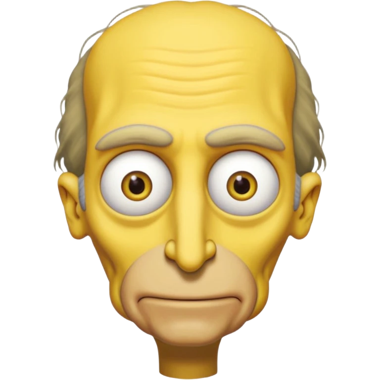 Mr. Burns, simpson, yellow skin tone, very very very long nose. emoji