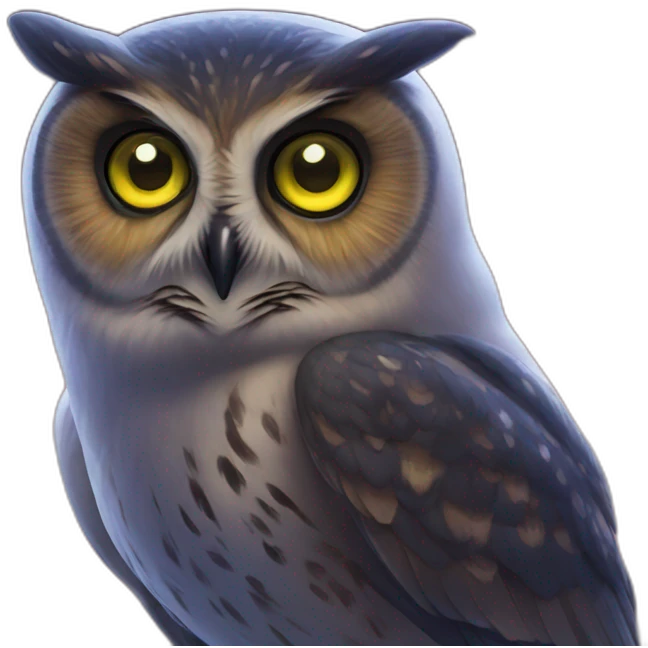 Owl night vision emoji