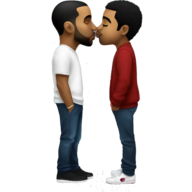 drake kissing p diddy emoji