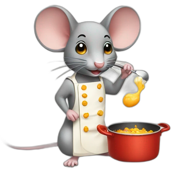 mouse cooking mouse emoji