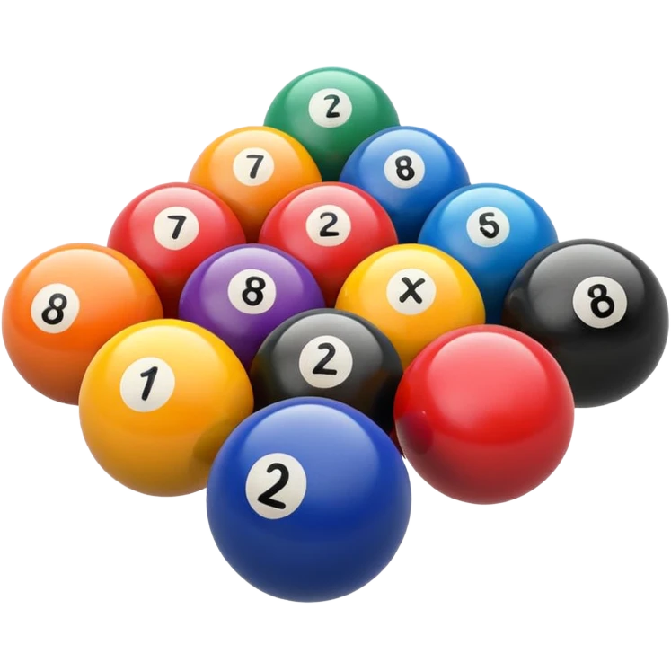 Billiard balls emoji