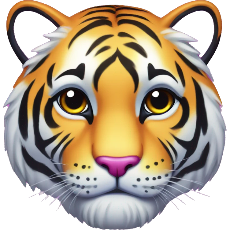 Lisa frank tiger emoji