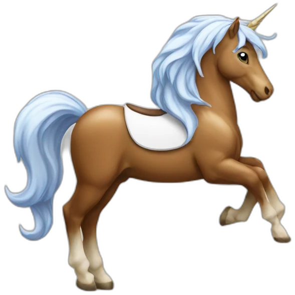 Licorne sur cheval emoji