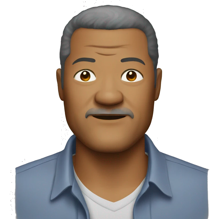 laurence-fishburne wearing shirt emoji