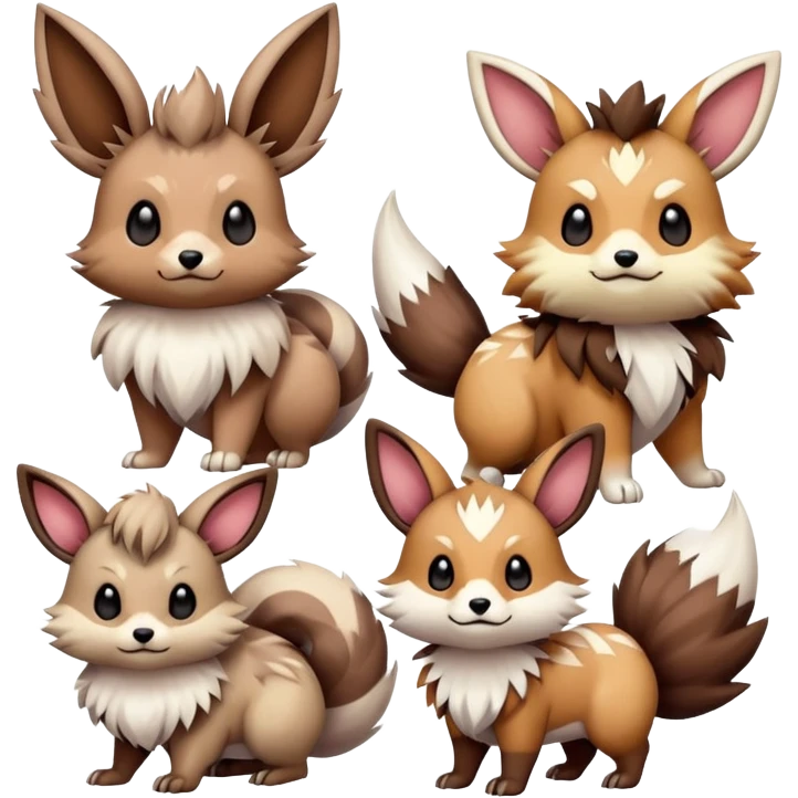 zigzagoon-Eevee-linoone-furret emoji