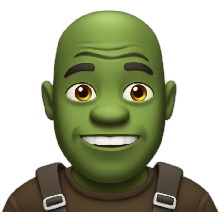 black shrek emoji