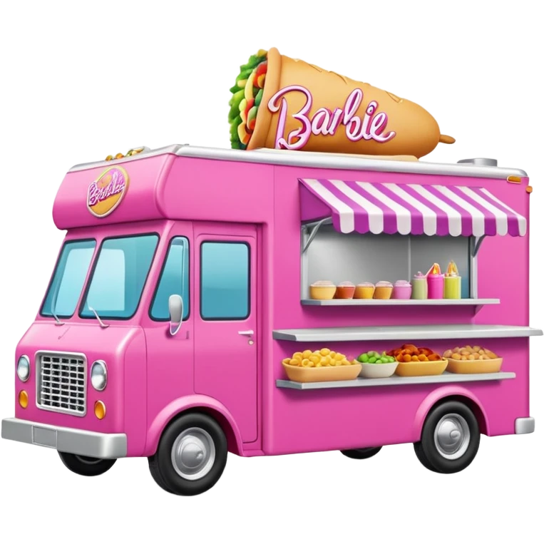 Barbie’s 1973 expanding house dream food truck  emoji