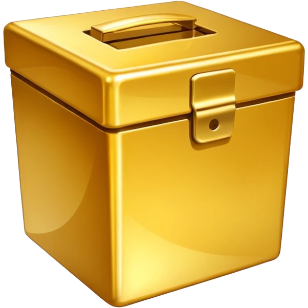 golden empty box emoji