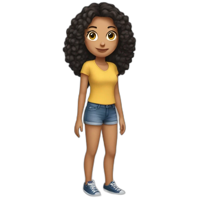 Élodie Costa with 4 leggs emoji