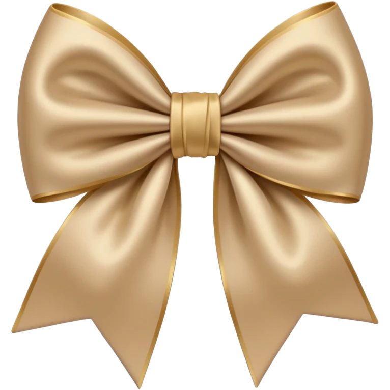 Beige bow emoji