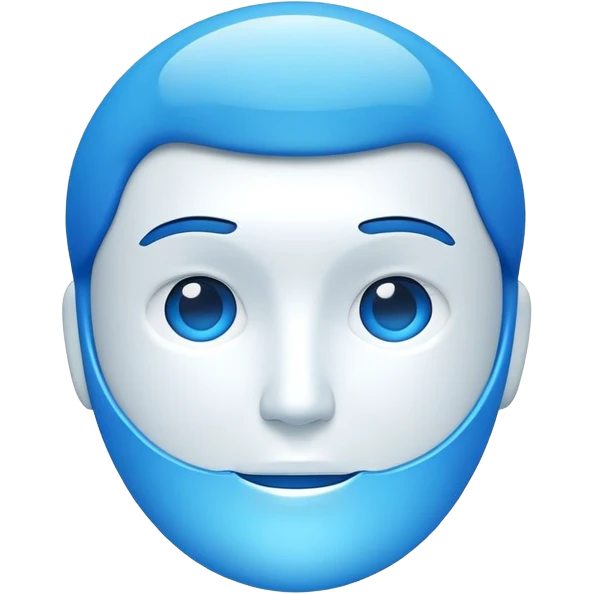 blue user icon 3D emoji