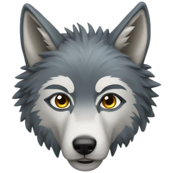 Loup avec des ailes et des cornes emoji