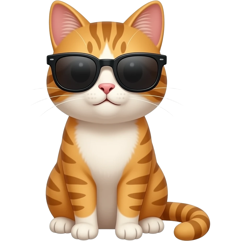 Cat wearing sunglasses emoji