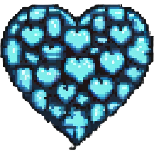 pixel heart emoji