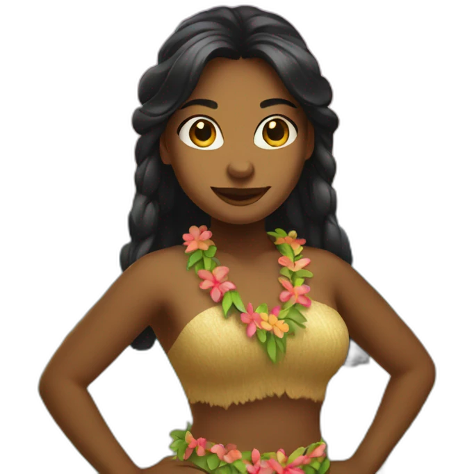 hula girl emoji