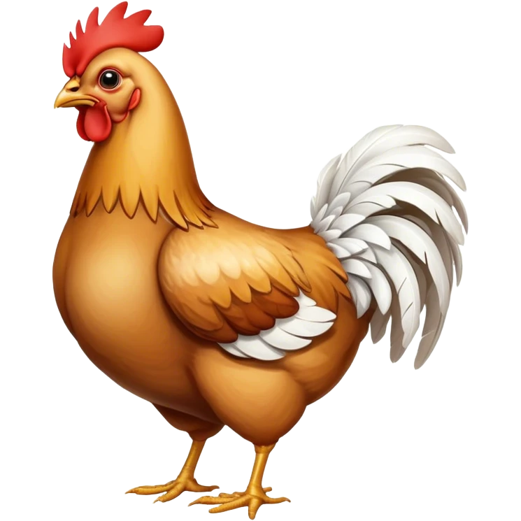 chicken rear end emoji