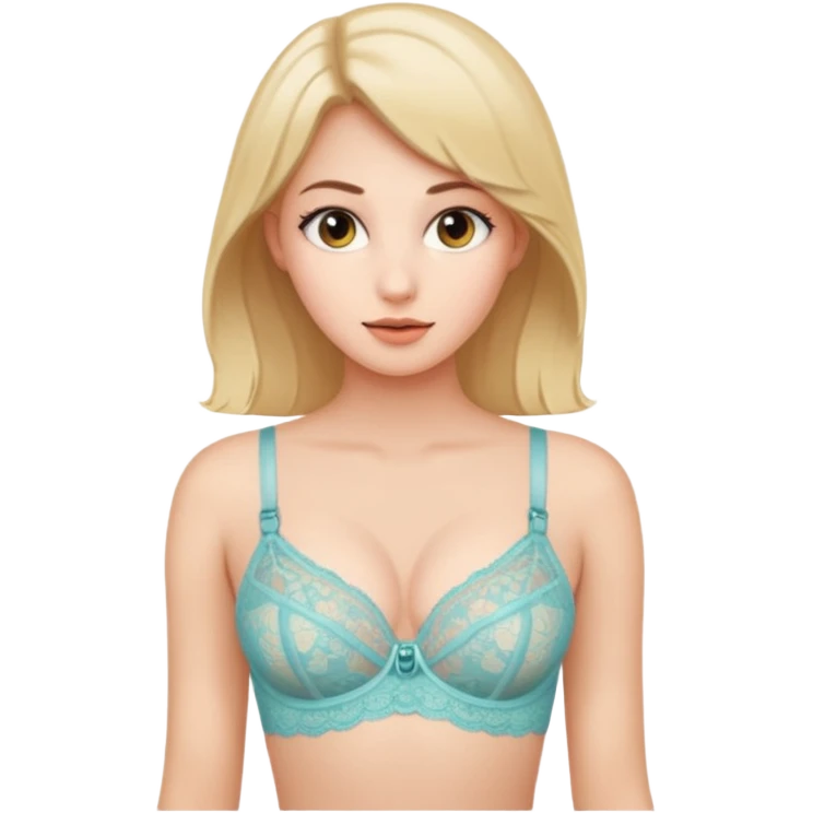 Girls with see through bra emoji