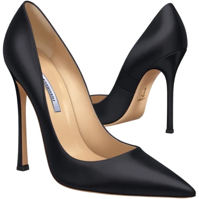 manolo blahink 90's satin pump emoji