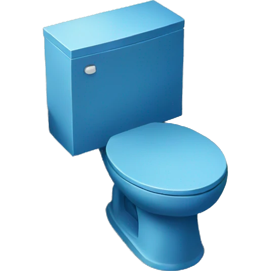 blue outdoor toilet emoji