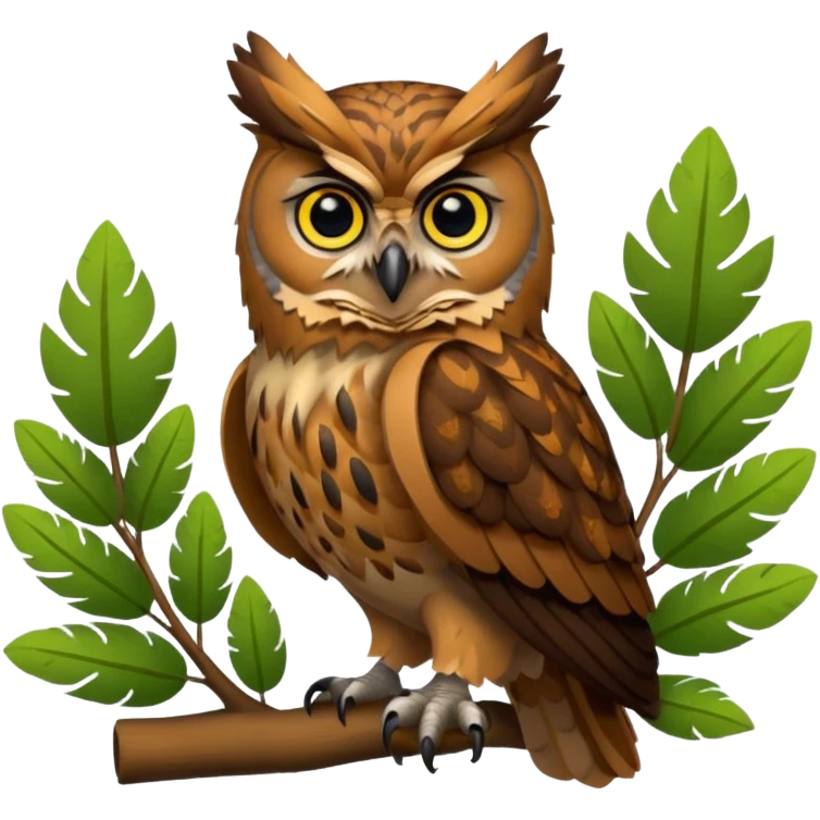 Eagle Owl Forest emoji