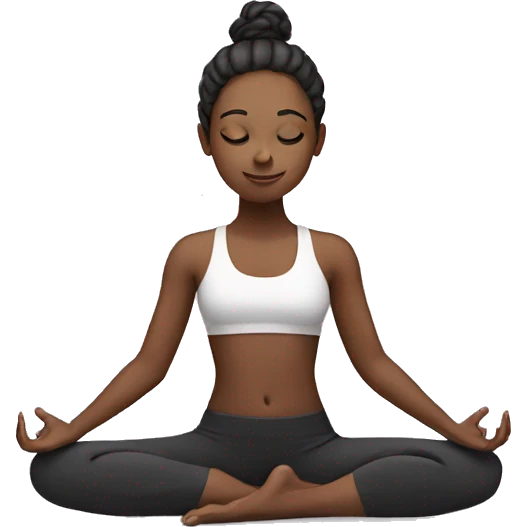 Girl yoga  emoji