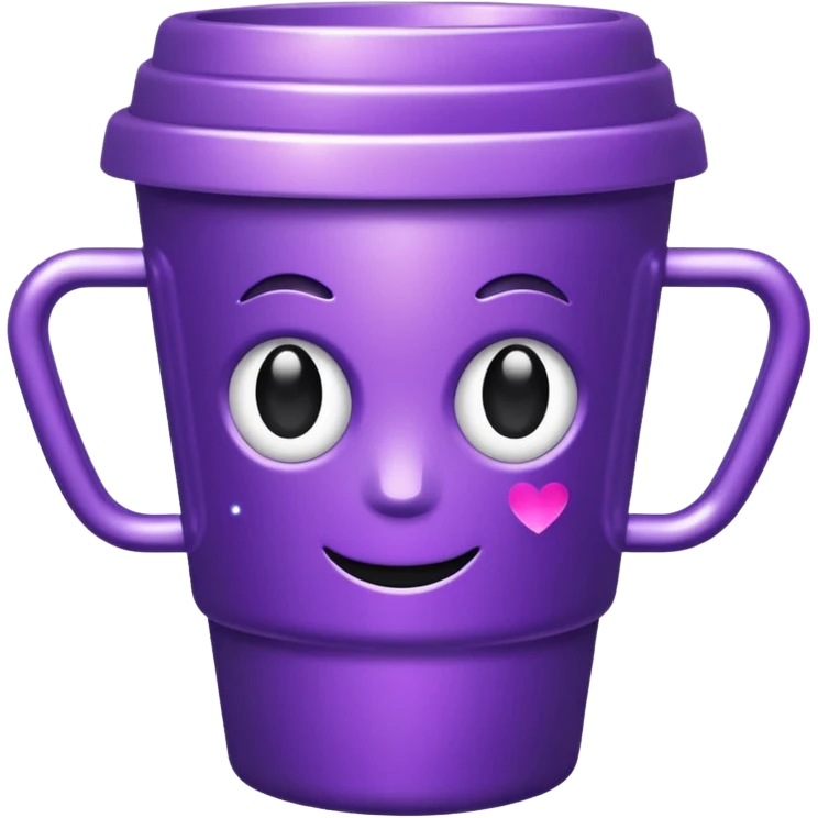 glitter purple cup emoji