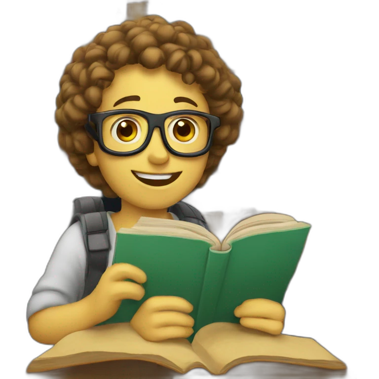 Book worm emoji