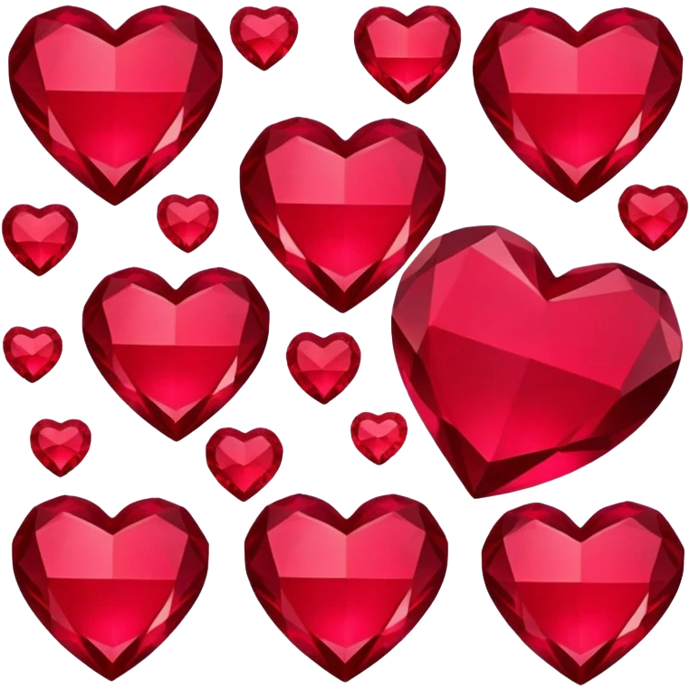 Heart shaped precious stone emoji