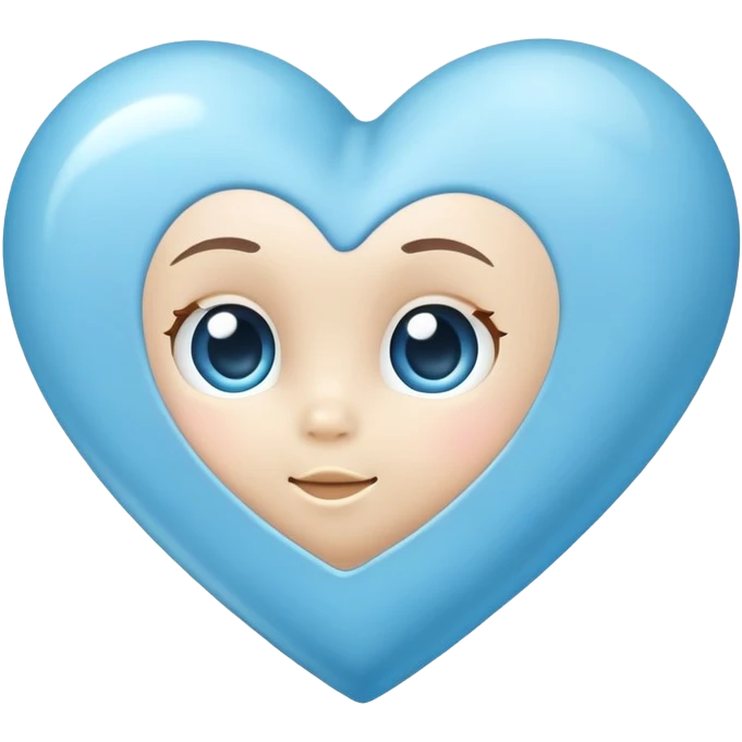 baby blue heart  emoji