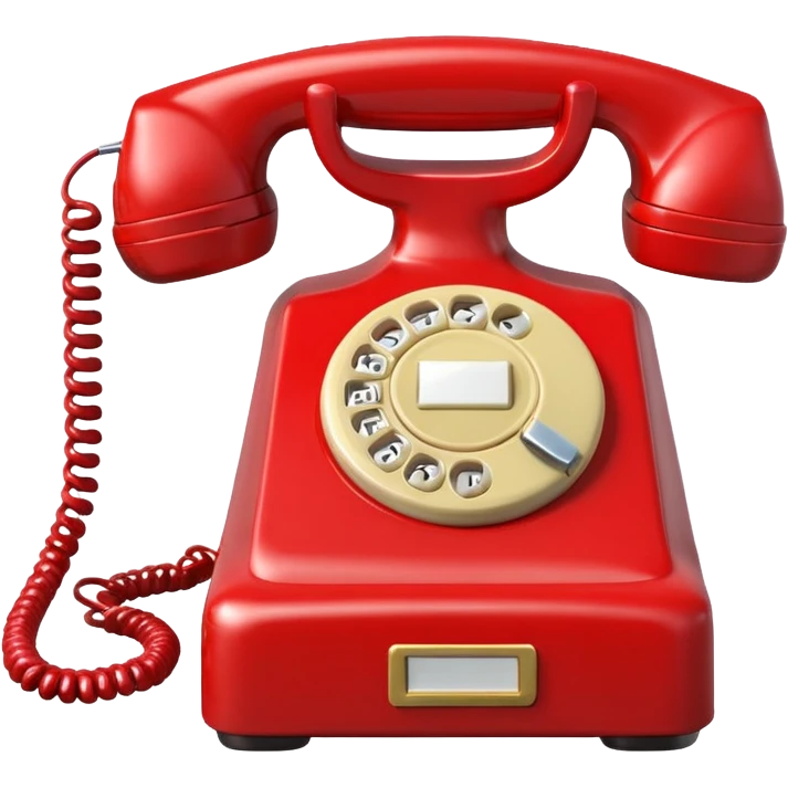 classic telephone in modern emoji style emoji