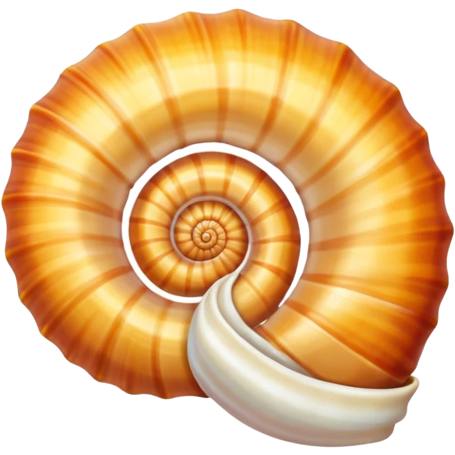 Scientific artistic pic of a 🐚  emoji